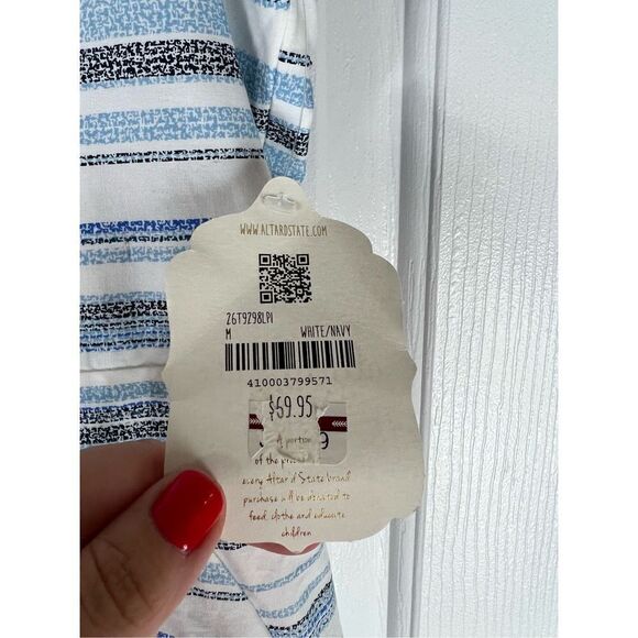 NWT Altar’d State Womens Striped Dress Size M - Picture 2 of 4